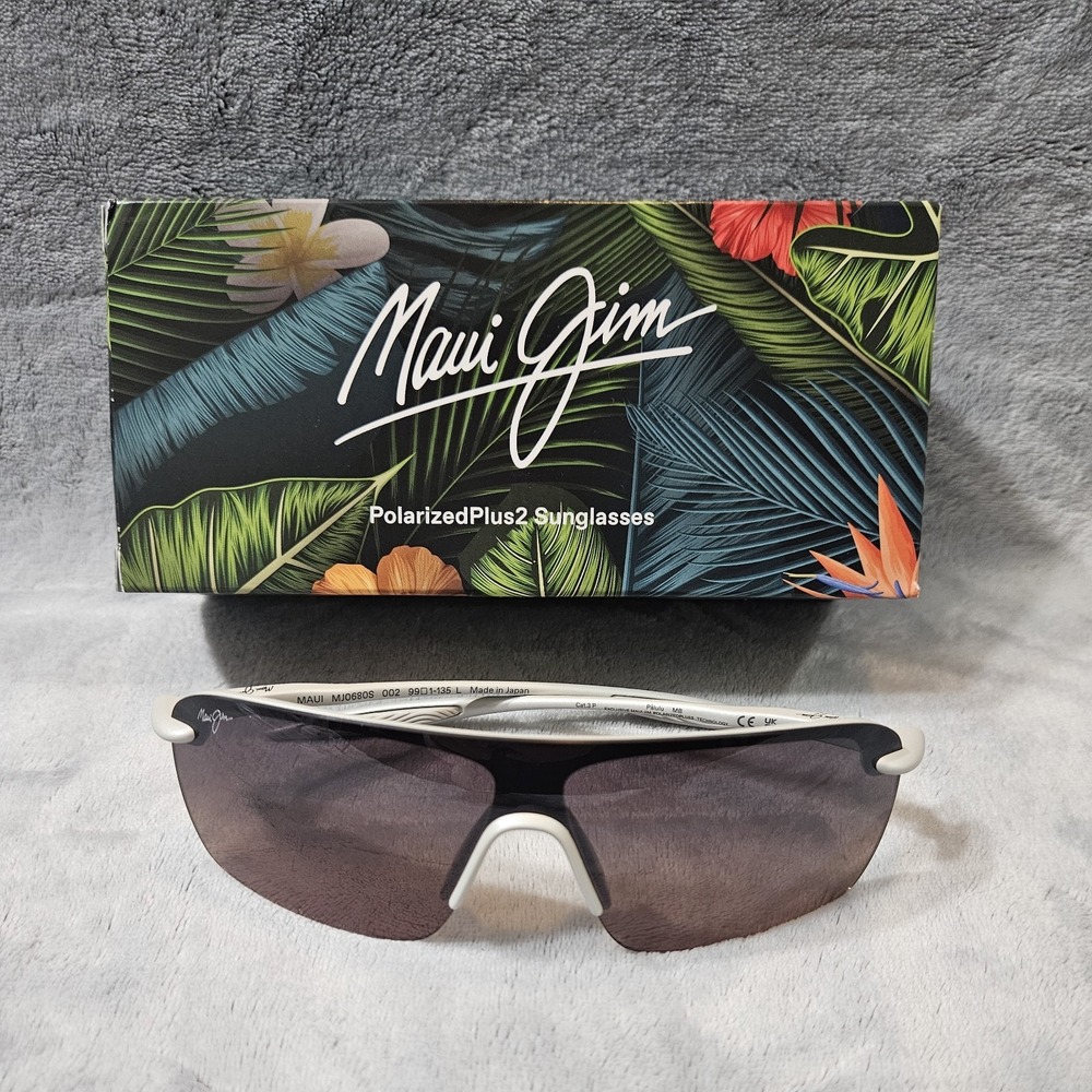 Maui Jim Men's Palulu 99 Matte Platinum Polarized Sunglasses MJ0680S-002